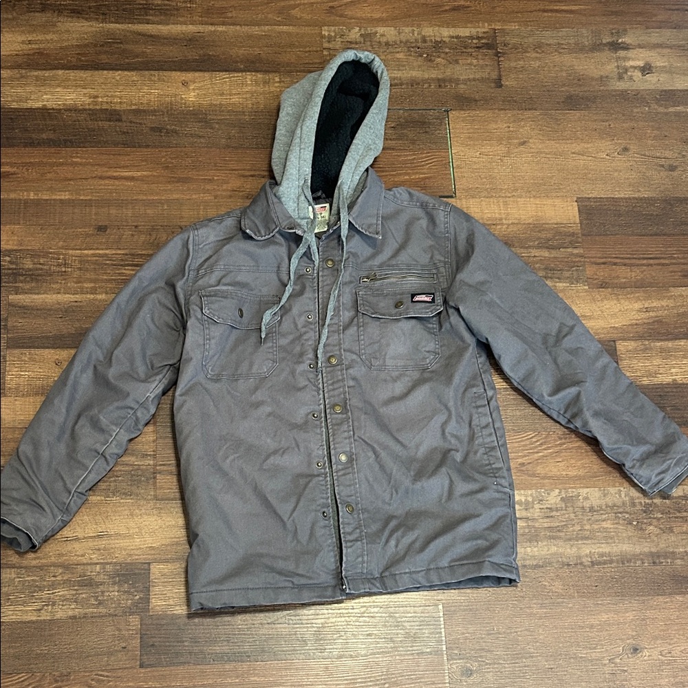 Men's Gray Dickies Hooded Coat Size S/P (34-36)